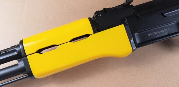 Two Tone Cyma AK47 CM522 Airsoft Gun - Yellow - Image 5