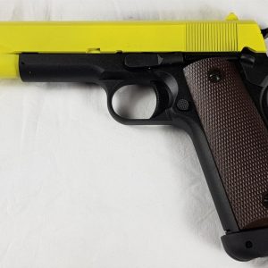 Two Tone KJ Works M1911 A1 Tactical co2 Gas Pistol - Yellow