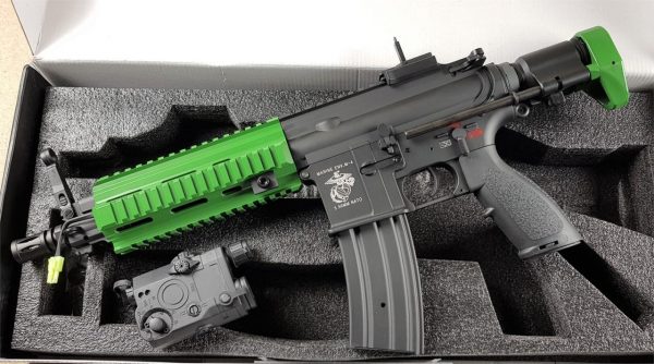Two Tone E&C 416-S 7" AEG Metal Body - Green - Image 3