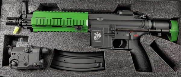 Two Tone E&C 416-S 7" AEG Metal Body - Green - Image 4
