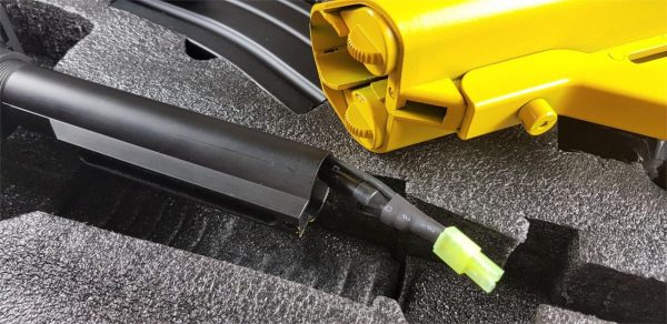 Two Tone Cyma M4 CQB RIS Carbine Airsoft Rifle - Yellow - Image 7