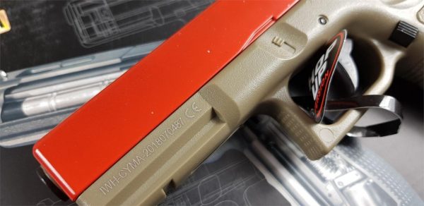 Two Tone Cyma CM030 G18C Airsoft EAP - Tan/Red - Image 6