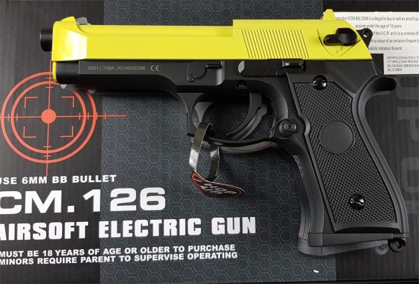Two Tone Cyma CM126 M9 Airsoft AEP - Yellow