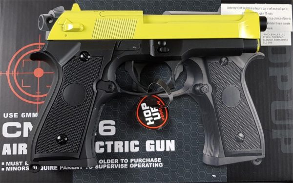 Two Tone Cyma CM126 M9 Airsoft AEP - Yellow - Image 3