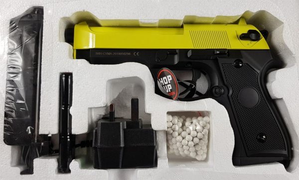 Two Tone Cyma CM126 M9 Airsoft AEP - Yellow - Image 4