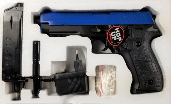 Two Tone Cyma Sig 226 AEP CM122 Electric Pistol - Blue - Image 2