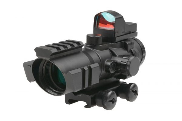 Theta Optics Airsoft Rhino 4X32 Scope with Micro Red Dot Sight