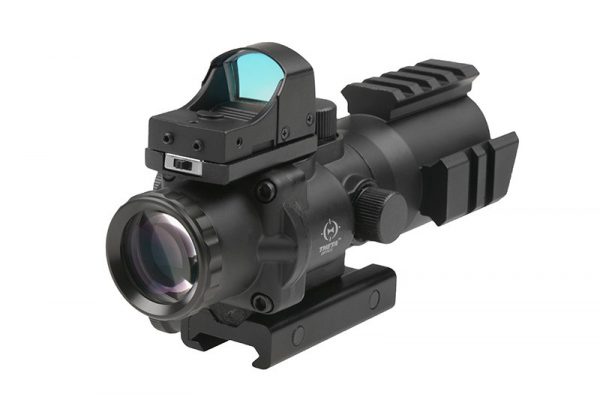 Theta Optics Airsoft Rhino 4X32 Scope with Micro Red Dot Sight - Image 2