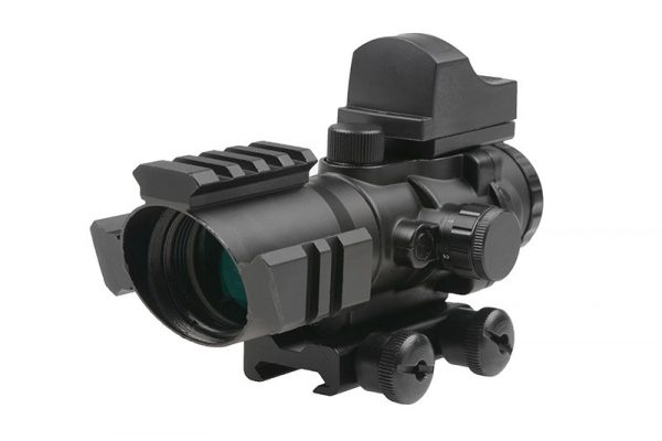 Theta Optics Airsoft Rhino 4X32 Scope with Micro Red Dot Sight - Image 3