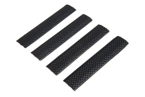 Set Of 4 Ergonomic Rail Covers - Black