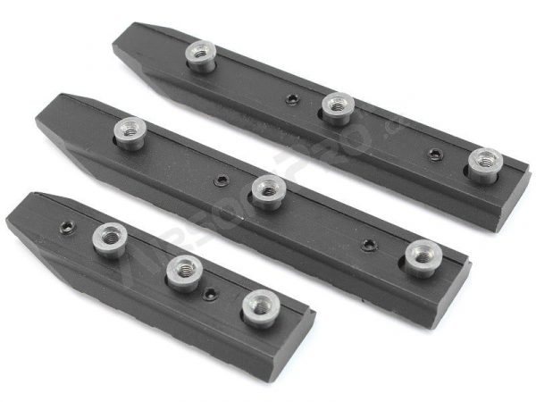 E&C Airsoft URX Metal RIS Rails For KeyMod Systems x 2 Long 1 x Short - Image 2