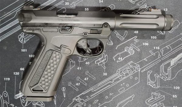 Action Army AAP-01 Assassin GBB Airsoft Pistol - Black - Image 2