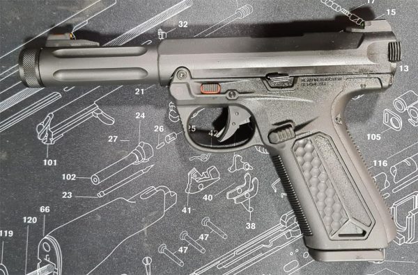 Action Army AAP-01 Assassin GBB Airsoft Pistol - Black - Image 3