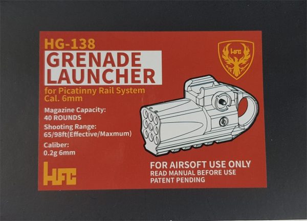 HFC Mini Airsoft Launcher 40rd - Black - Image 2