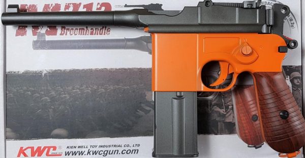Two Tone KWC M712 Broom Handle co2 Machine Pistol - Orange