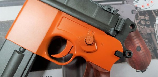 Two Tone KWC M712 Broom Handle co2 Machine Pistol - Orange - Image 2
