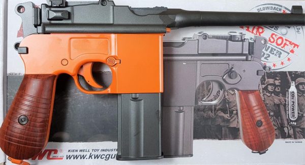 Two Tone KWC M712 Broom Handle co2 Machine Pistol - Orange - Image 3