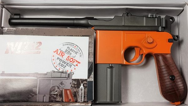 Two Tone KWC M712 Broom Handle co2 Machine Pistol - Orange - Image 4