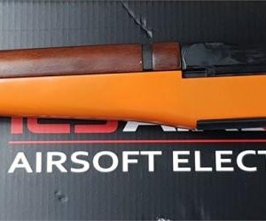 Two Tone Orange ICS M1 Garand Airsoft Rifle - Wood