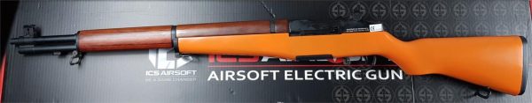 Two Tone Orange ICS M1 Garand Airsoft Rifle - Wood