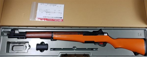 Two Tone Orange ICS M1 Garand Airsoft Rifle - Wood - Image 7