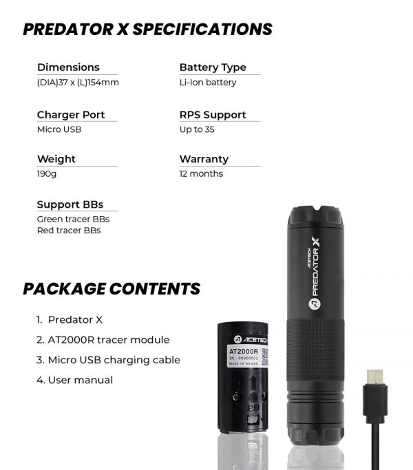 Acetech Predator X Tracer Unit - Image 6