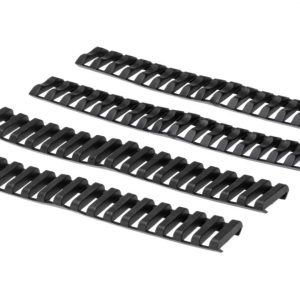 Airsoft Ladder Rail Covers 8 Slot x 4 - Black
