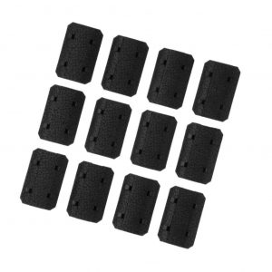 Airsoft Rail M-Lock Rail Covers x 12 - Black
