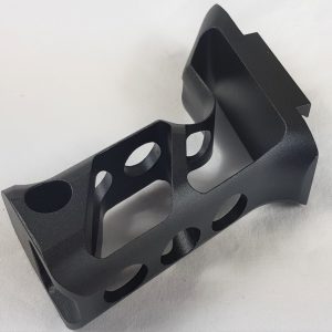 Aluminum Long CNC RIS Angled Forward Grip - Black