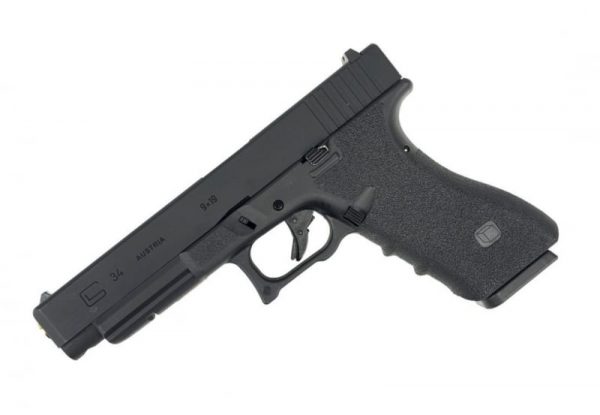 E&C Airsoft EU34 SA GBB Airsoft Pistol - Black