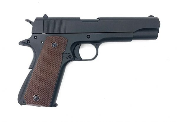 E&C Airsoft M1911 Gas Blowback Airsoft Pistol - Black - Image 2