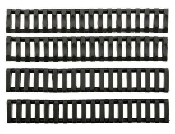 E&C Airsoft Rail Ladder Covers x 4 - Black