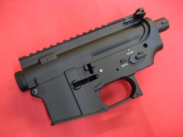 E&C AEG M4 M16 QDV2 Receiver No Markings - Black