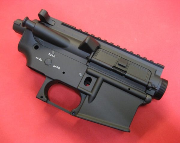 E&C AEG M4 M16 QDV2 Receiver No Markings - Black - Image 2