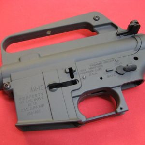 E&C M16VN AEG Metal Receiver AR-15 M16A1 Colt CNC logo - Grey
