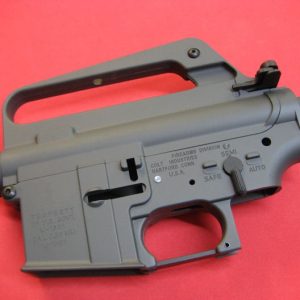E&C M16A1 AEG QD Metal Receiver M16A1 COLT CNC Logo - Grey