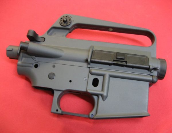 E&C M16A1 AEG QD Metal Receiver M16A1 COLT CNC Logo - Grey - Image 2
