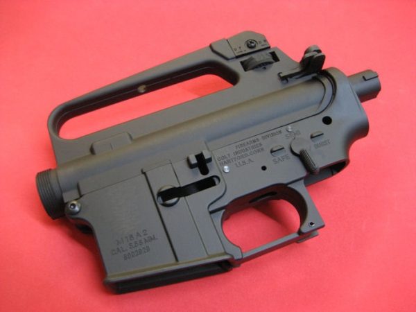 E&C AEG M16A2 Metal Receiver M16A2 Colt CNC logo Marui Compatible - Grey