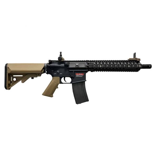 E&C Airsoft M4 MK18 MOD1 9 Inch AEG Airsoft Rifle - Tan/Black - Image 2