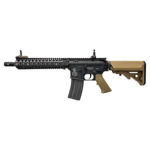 E&C Airsoft M4 MK18 MOD1 9 Inch AEG Airsoft Rifle - Tan/Black