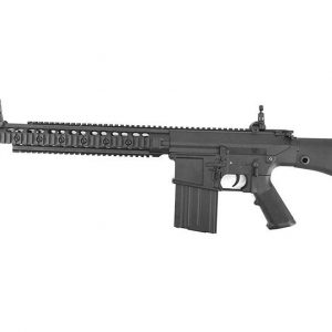 E&C SR25 M110 12.5 inch Stoner logo Airsoft Rifle - Black