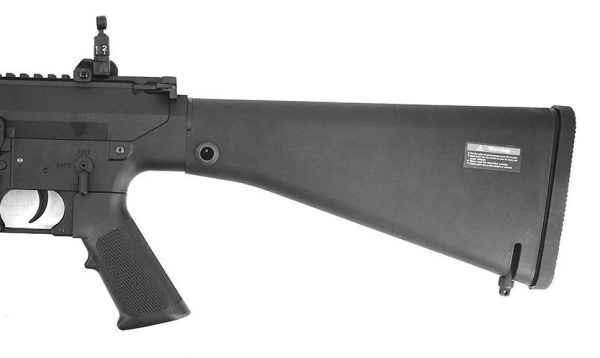 E&C SR25 M110 12.5 inch Stoner logo Airsoft Rifle - Black - Image 5