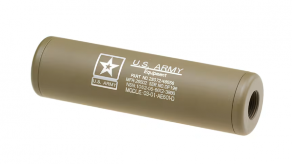 King Arms 110mm LW Silencer US Army CW/CCW Silencer - Tan