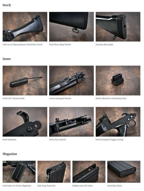 VFC FAL (LAR) Standard Type I GBB Airsoft Rifle - Image 5