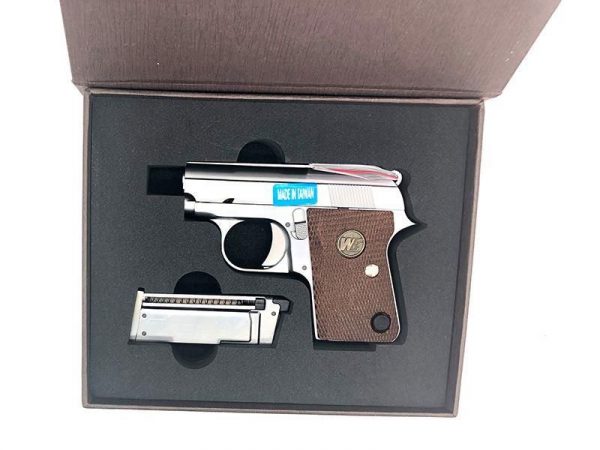 WE-Tech CT25 1908 Gas Blowback Pistol - Silver - Image 3