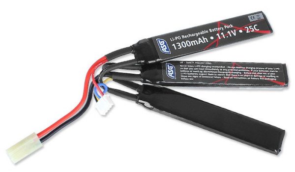 ASG 11.1v 1300mAh 20c LiPo for Scorpion Evo 3 A1