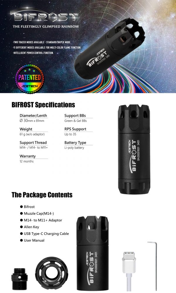 Acetech Bifrost-Tracer Unit - Multi Flame - Image 3