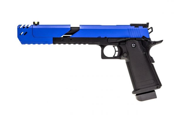 Raven Two Tone Dragon Hi-Capa Gas Blowback Airsoft Pistol - Blue
