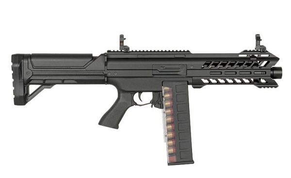 Cyma EMG SGR-12 AEG Electric Tri-Shot Platinum Shotgun - Image 3