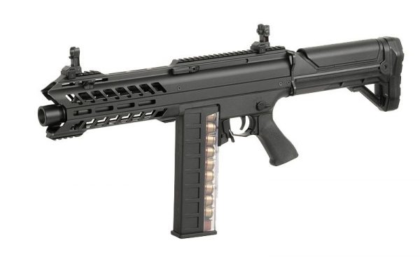 Cyma EMG SGR-12 AEG Electric Tri-Shot Platinum Shotgun - Image 2